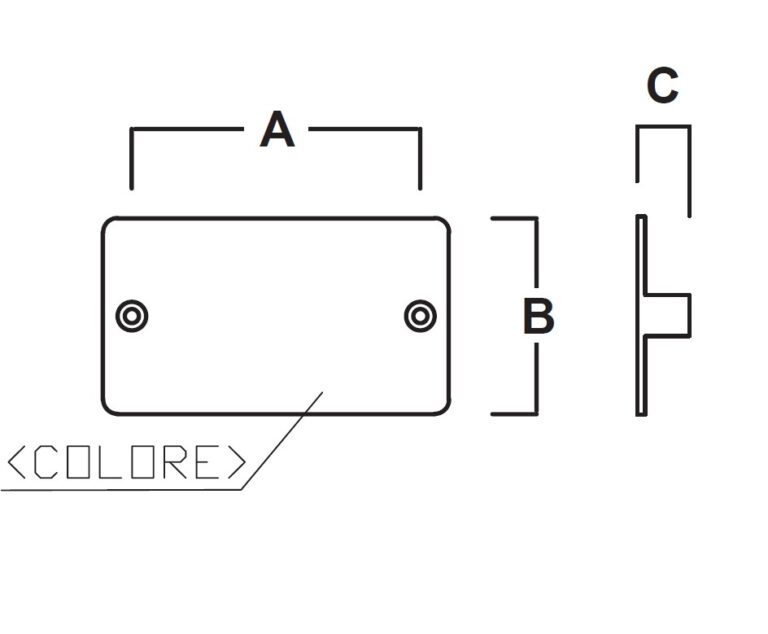 Disegno quotato 1002TA Tappo per guidacinghia in nylon