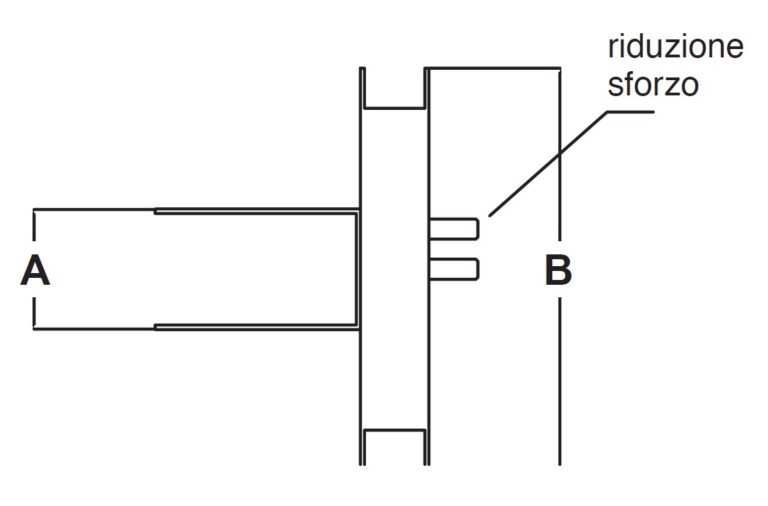 Disegno quotato 1010L Riduttore per rullo legno in acciaio zincato completo di cuscinetto a murare