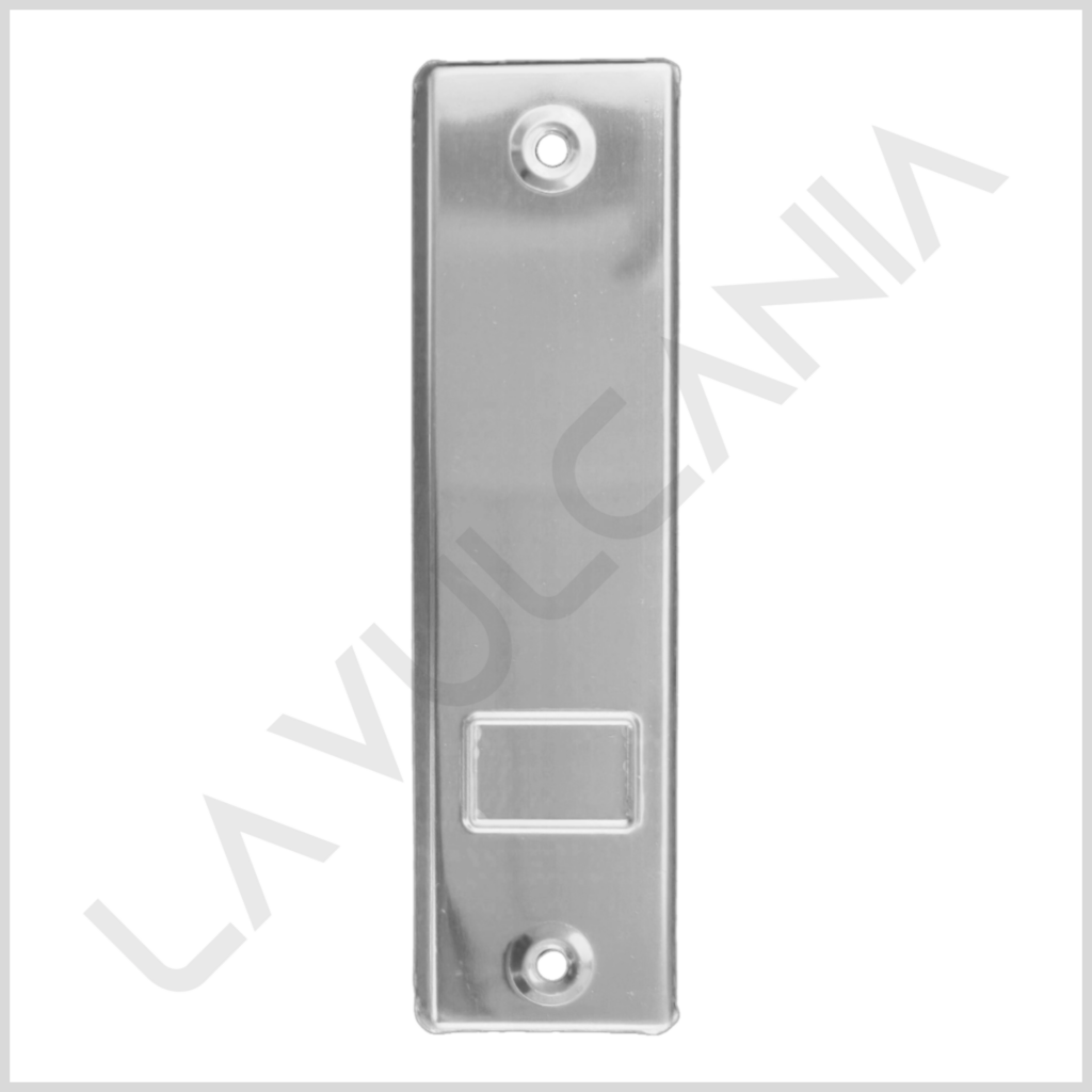 1019AEC Placca avvolgitore in acciaio inox senza foro AISI 430