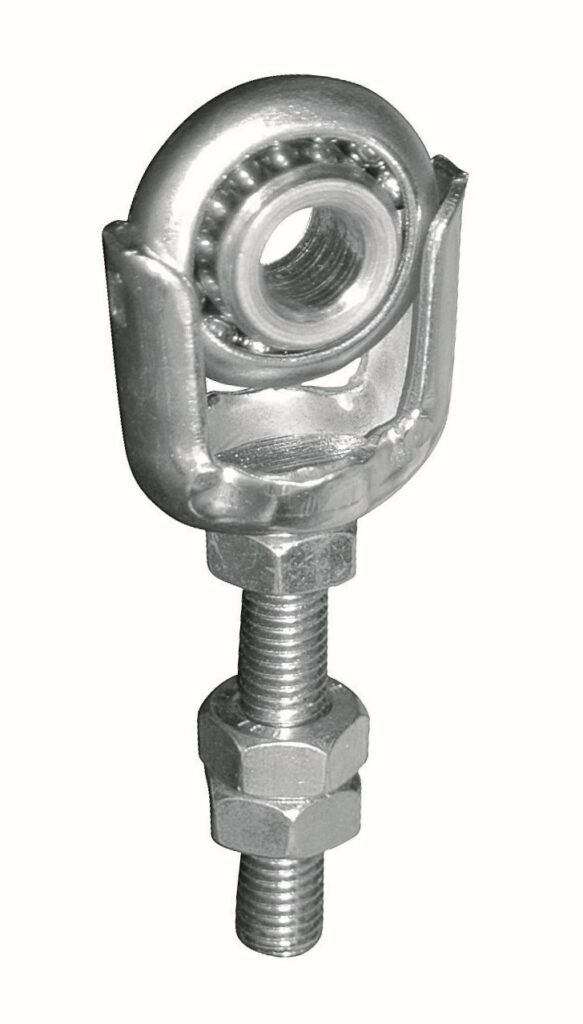 1066 Supporto regolabile con vite 10MA con cuscinetto diametro 36mm in acciaio zincato