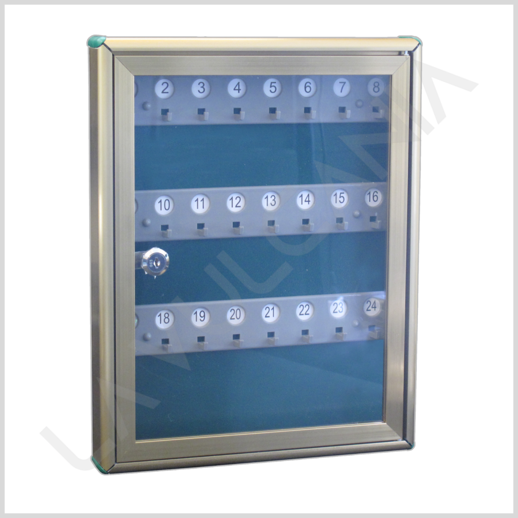 2500PO24 Portachiavi pezzi 24 in alluminio anodizzato bronzo