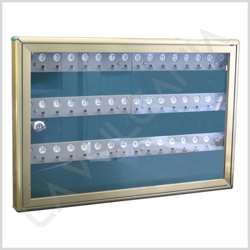 2500PO48 Portachiavi pezzi 48 in alluminio anodizzato bronzo